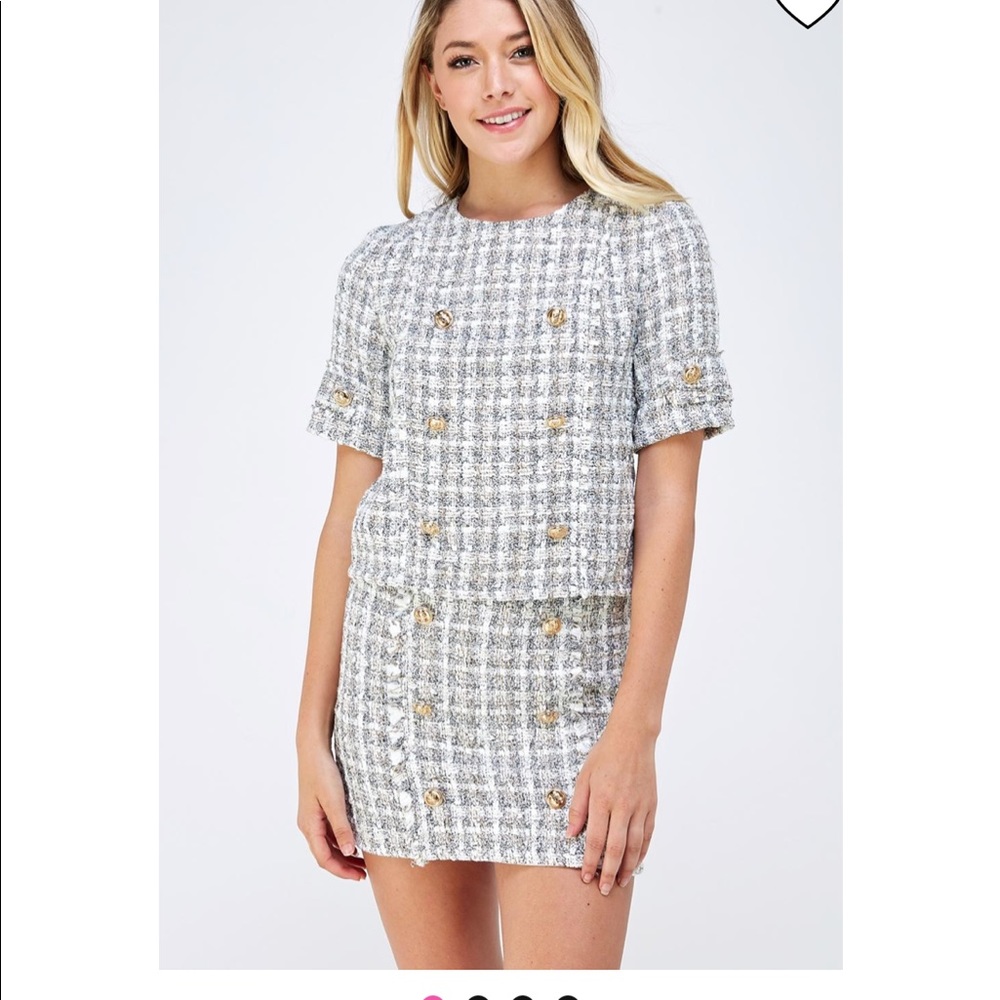 Do+Be Tweed Skirt